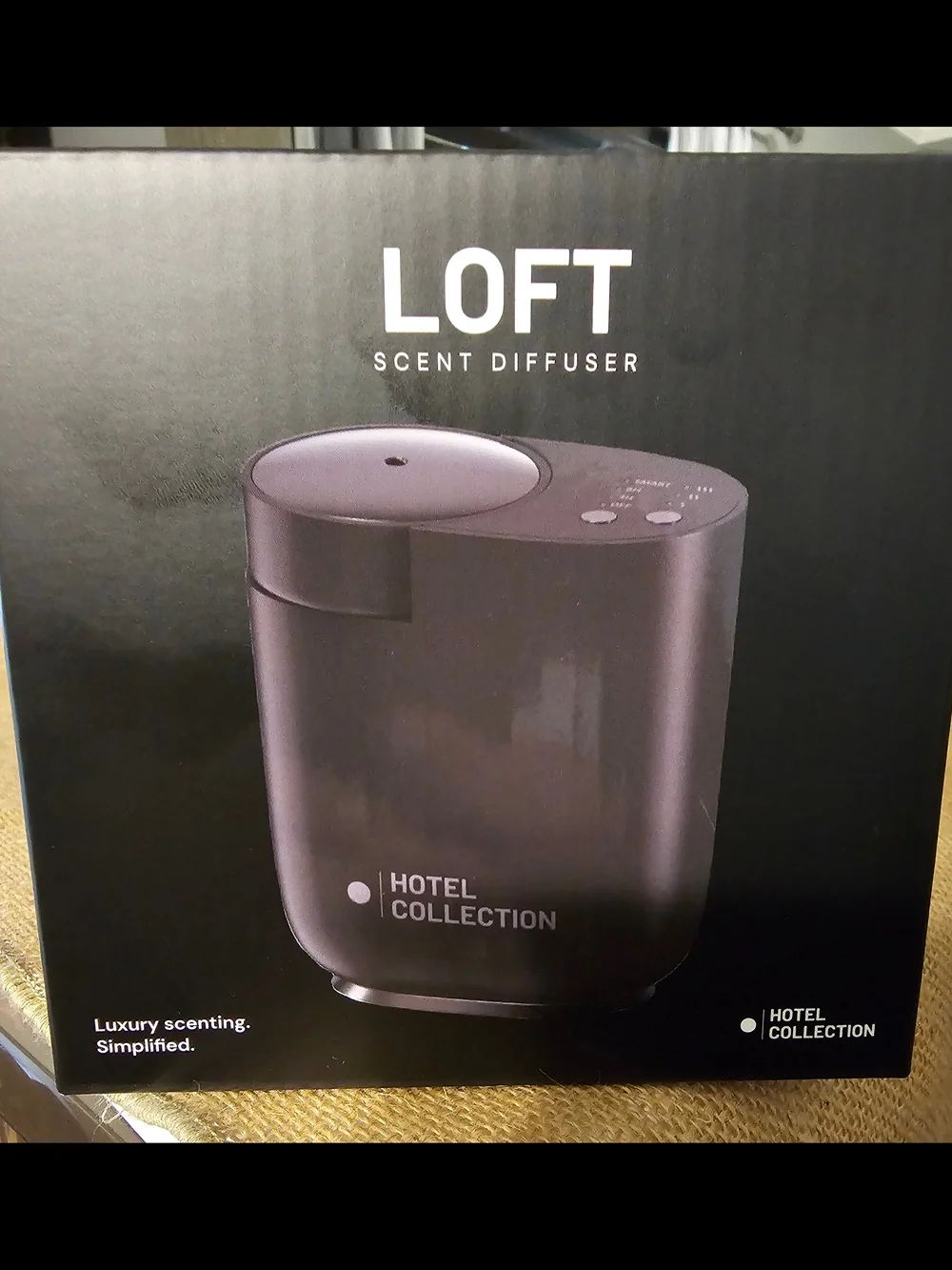 Hotel Collection Loft Portable Scent Diffuser- Black